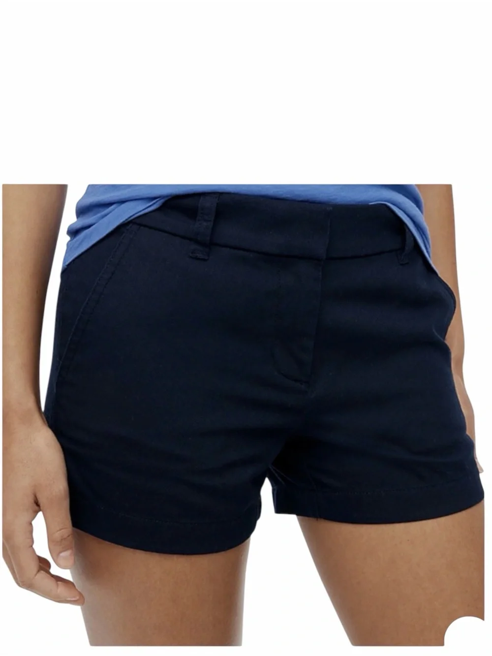 J. Crew Factory Navy Blue Chino Shorts